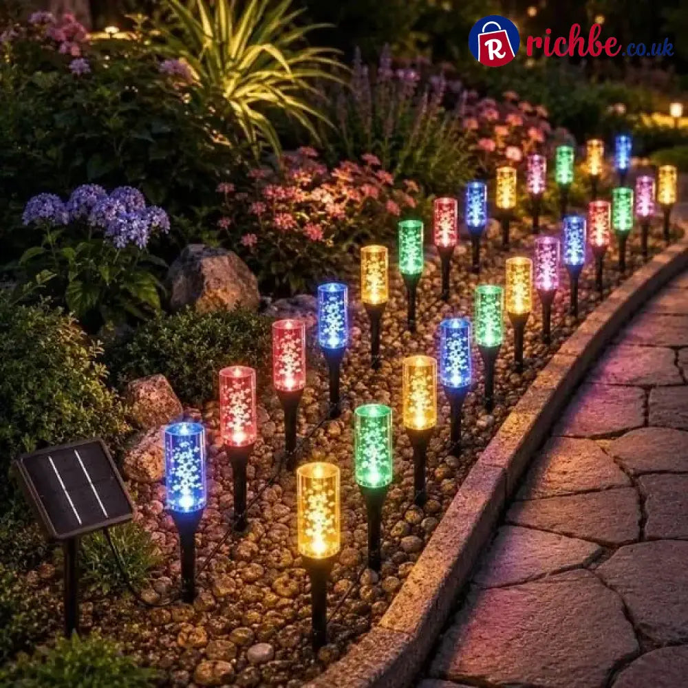 ⏰Last Day 49% OFF ✨Solar Pathway Lights Outdoor Crystal Bubble