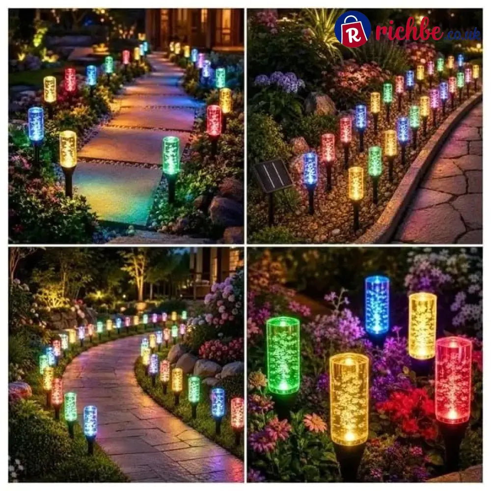 ⏰Last Day 49% OFF ✨Solar Pathway Lights Outdoor Crystal Bubble