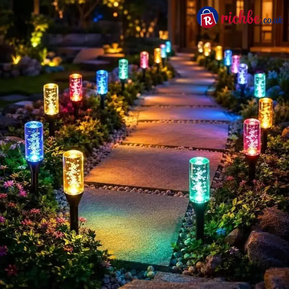 ⏰Last Day 49% OFF ✨Solar Pathway Lights Outdoor Crystal Bubble - Multicolor LED / 10-LED lamps