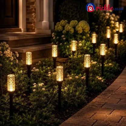 ⏰Last Day 49% OFF ✨Solar Pathway Lights Outdoor Crystal Bubble - Warm LED / 10-LED lamps