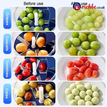 🔥LAST DAY 49% OFF-Universal Automatic Peeler | The Smart Kitchen Gadget That Peels Fruits & More In Seconds - Blue