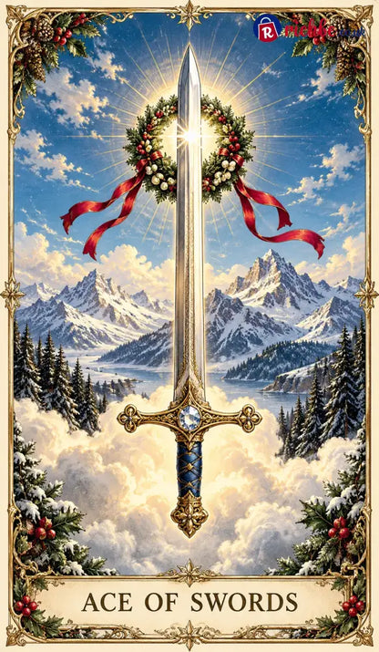Last Day 49% OFF🎉-🔮 Yuletide Tarot Deck | 78 Festive Cards & A Guided 12-Day Holiday Ritual