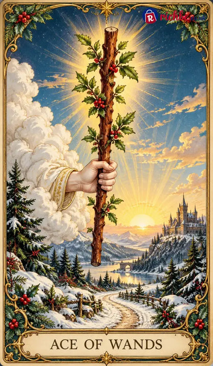 Last Day 49% OFF🎉-🔮 Yuletide Tarot Deck | 78 Festive Cards & A Guided 12-Day Holiday Ritual