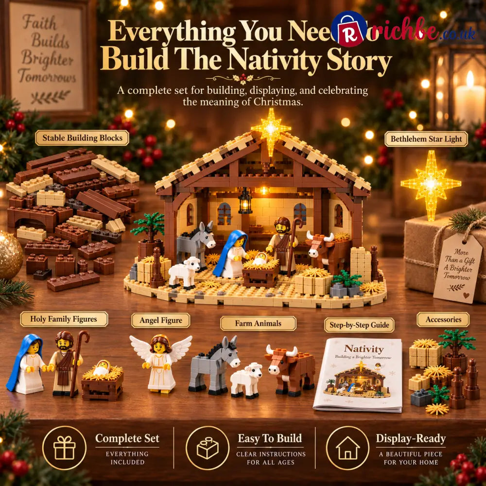 🔥Last Day 49% 🌟The Nativity Story Building Block Set