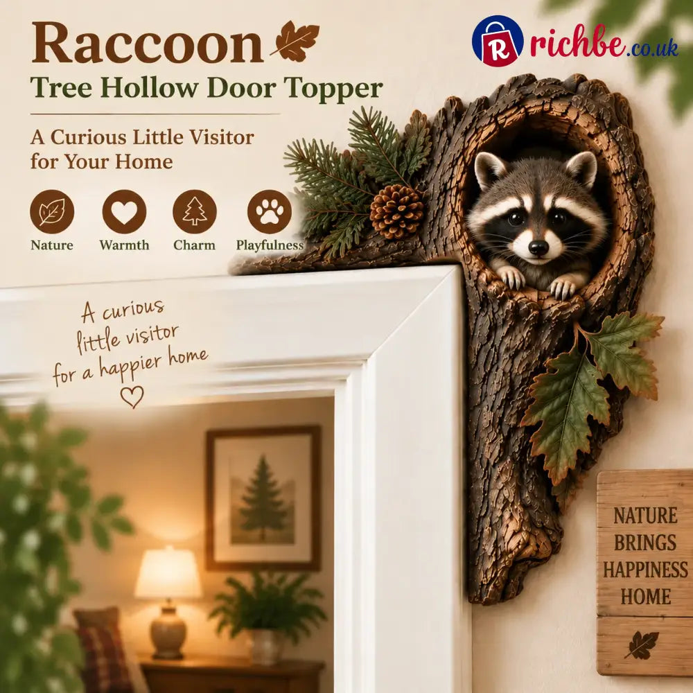 ⏰LAST DAY 50% OFF 🐿️ 3D Chipmunk Tree Hollow Door Topper | Woodland Animal Doorway Decor For Cozy Nature Homes