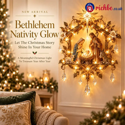 ⭐✨ Last Day 50% OFF 🔥 Bethlehem Nativity Glow Lighted Wall Decor