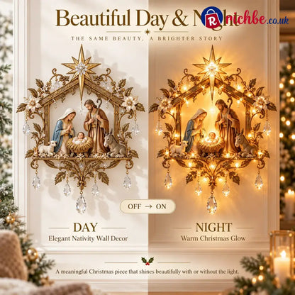 ⭐✨ Last Day 50% OFF 🔥 Bethlehem Nativity Glow Lighted Wall Decor