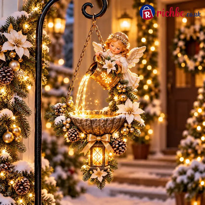 🔥Last Day 50% OFF-🎄 Santa’s Magical Light Pour – Cardinal Christmas Hanging Garden Lantern - 👼 Angel