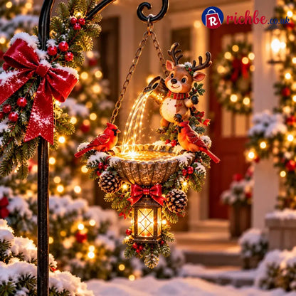 🔥Last Day 50% OFF-🎄 Santa’s Magical Light Pour – Cardinal Christmas Hanging Garden Lantern - 🦌 Reindeer