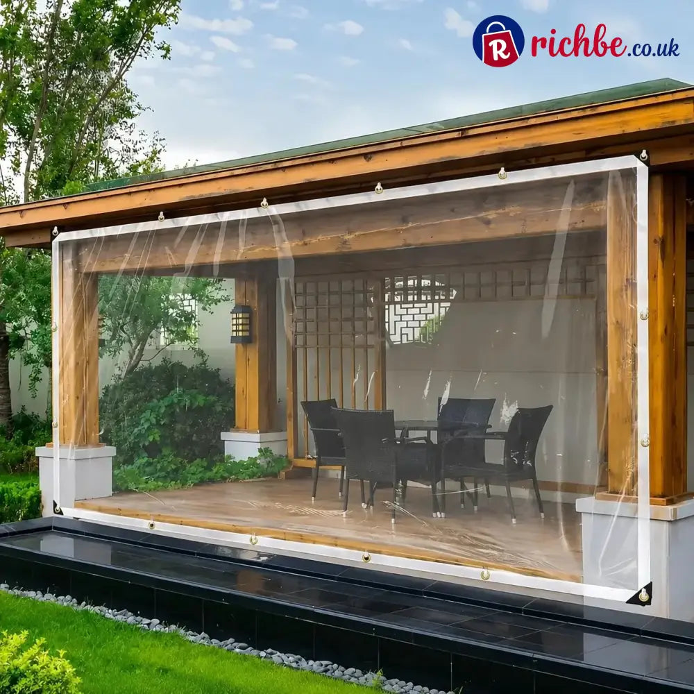 🔥LAST DAY 50% OFF - 🌧️ Transparent Waterproof Tarp with Heavy-Duty Grommets