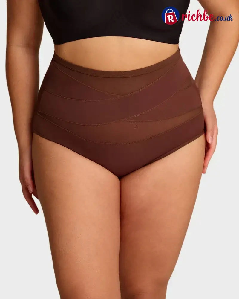 💖Last Day-Buy 1 Get 3 Packs💖Plus-Size High-Waist Cross Tummy Control Panties