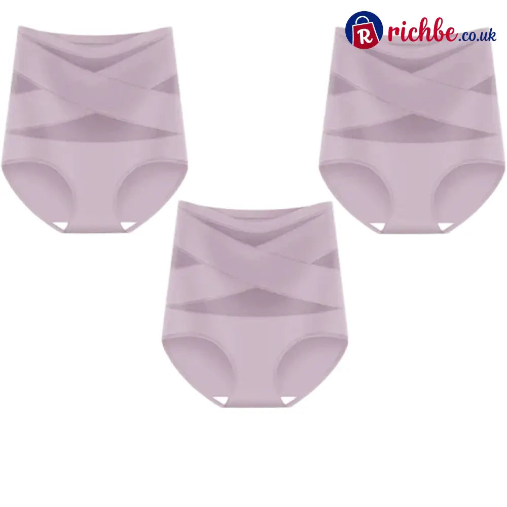 🌸💖Last Day-Buy 1 Get 3 Packs💖Plus-Size High-Waist Cross Tummy Control Panties