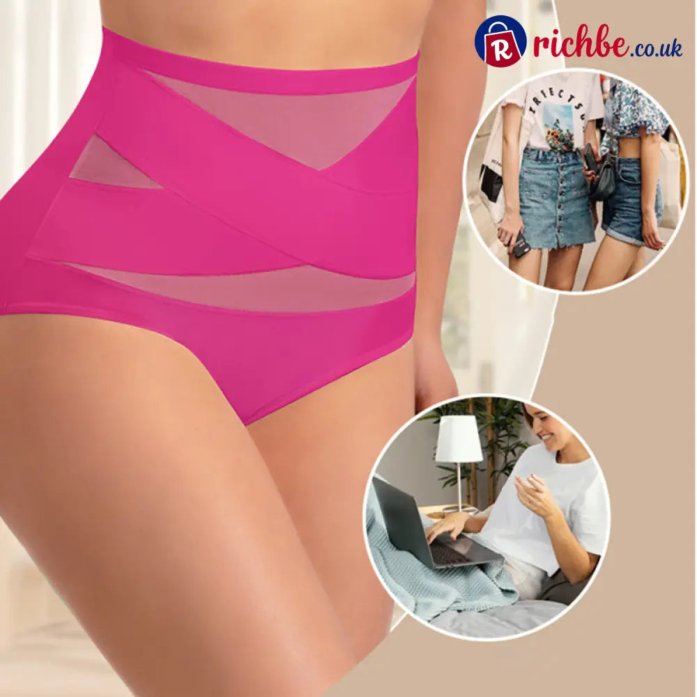 💖Last Day-Buy 1 Get 3 Packs💖Plus-Size High-Waist Cross Tummy Control Panties