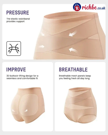 💖Last Day-Buy 1 Get 3 Packs💖Plus-Size High-Waist Cross Tummy Control Panties