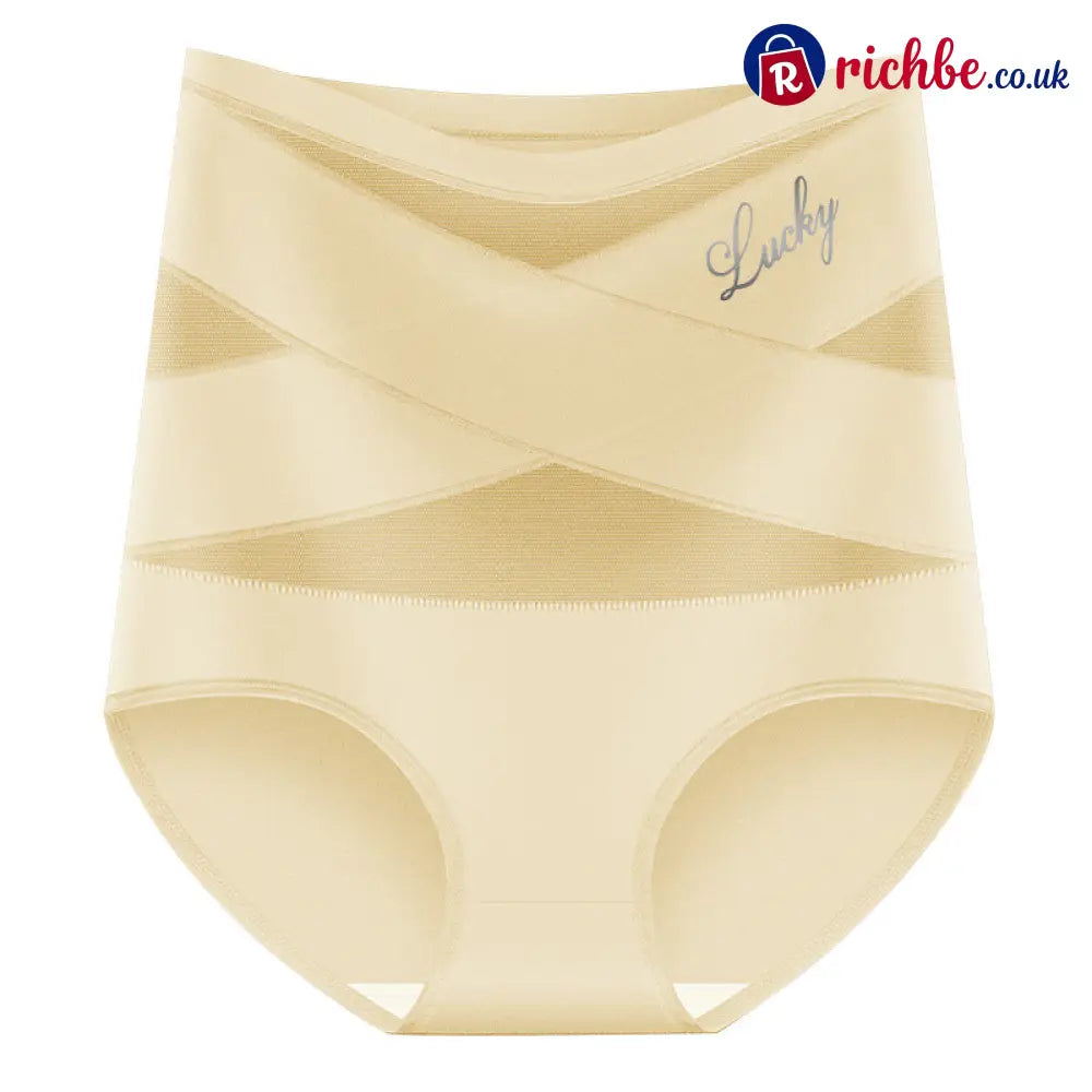 💖Last Day-Buy 1 Get 3 Packs💖Plus-Size High-Waist Cross Tummy Control Panties