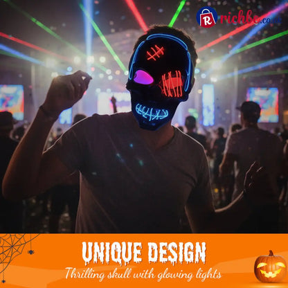 💀 LAST DAY SALE 49% OFF 🔥 Halloween LED Skull Mask - Clothing & Accessories