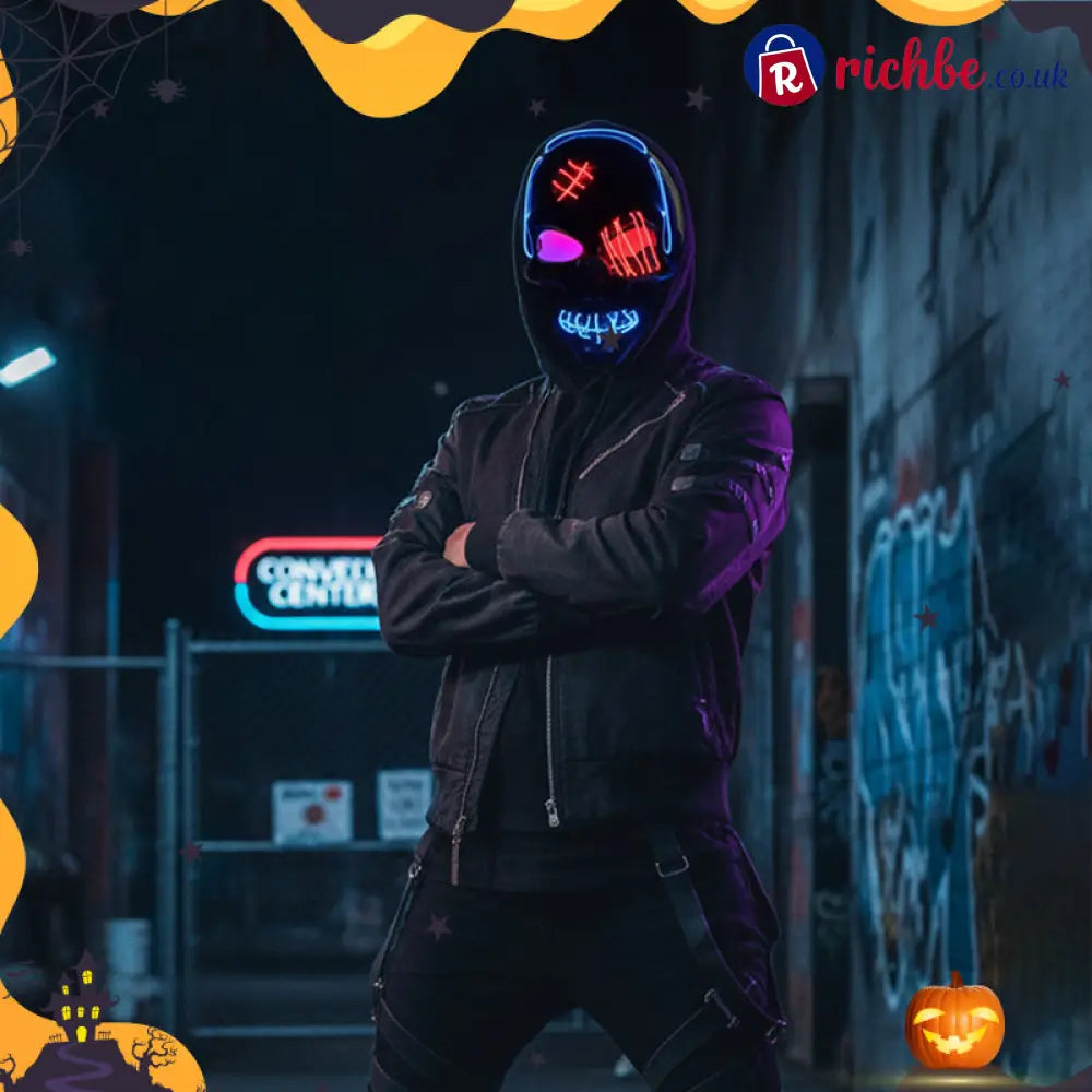 💀 LAST DAY SALE 49% OFF 🔥 Halloween LED Skull Mask - Clothing & Accessories