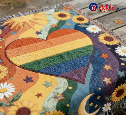 ☀LAST DAY SALE 49% OFF!!🏳️‍🌈Handmade Woven Pride Blanket | For Belonging Visibility & Unapologetic Self-Expression