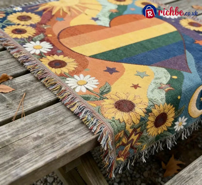 ☀LAST DAY SALE 49% OFF!!🏳️‍🌈Handmade Woven Pride Blanket | For Belonging Visibility & Unapologetic Self-Expression