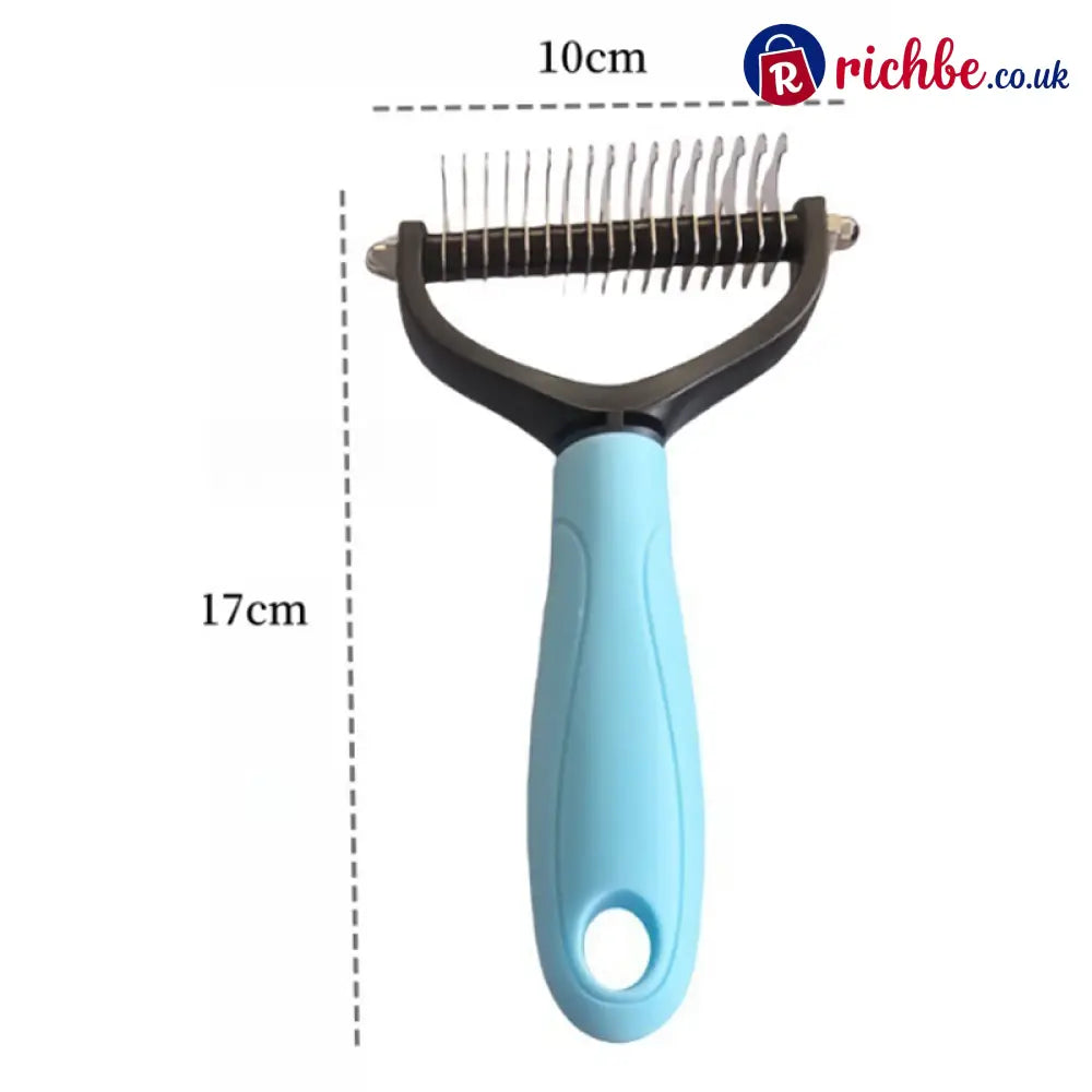 ⏰LAST DAY SALE: Only £7.99🔥Dual-Sided Pet Grooming Comb for Dogs & Cats
