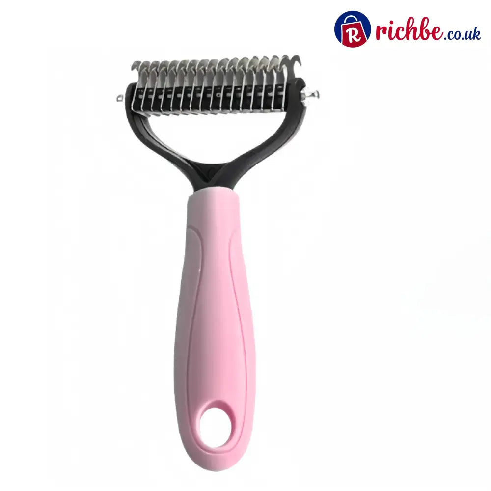 ⏰LAST DAY SALE: Only £7.99🔥Dual-Sided Pet Grooming Comb for Dogs & Cats