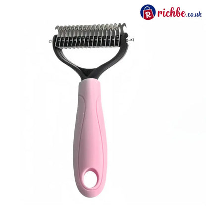⏰LAST DAY SALE: Only £7.99🔥Dual-Sided Pet Grooming Comb for Dogs & Cats