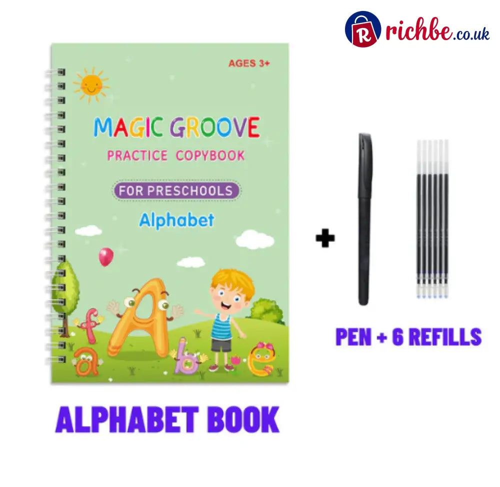 🏆LAST DAY SALE ONLY ￡9.99!🔥4-in-1 Fun Reusable Learning Books📚 - 1* Alphabet Book