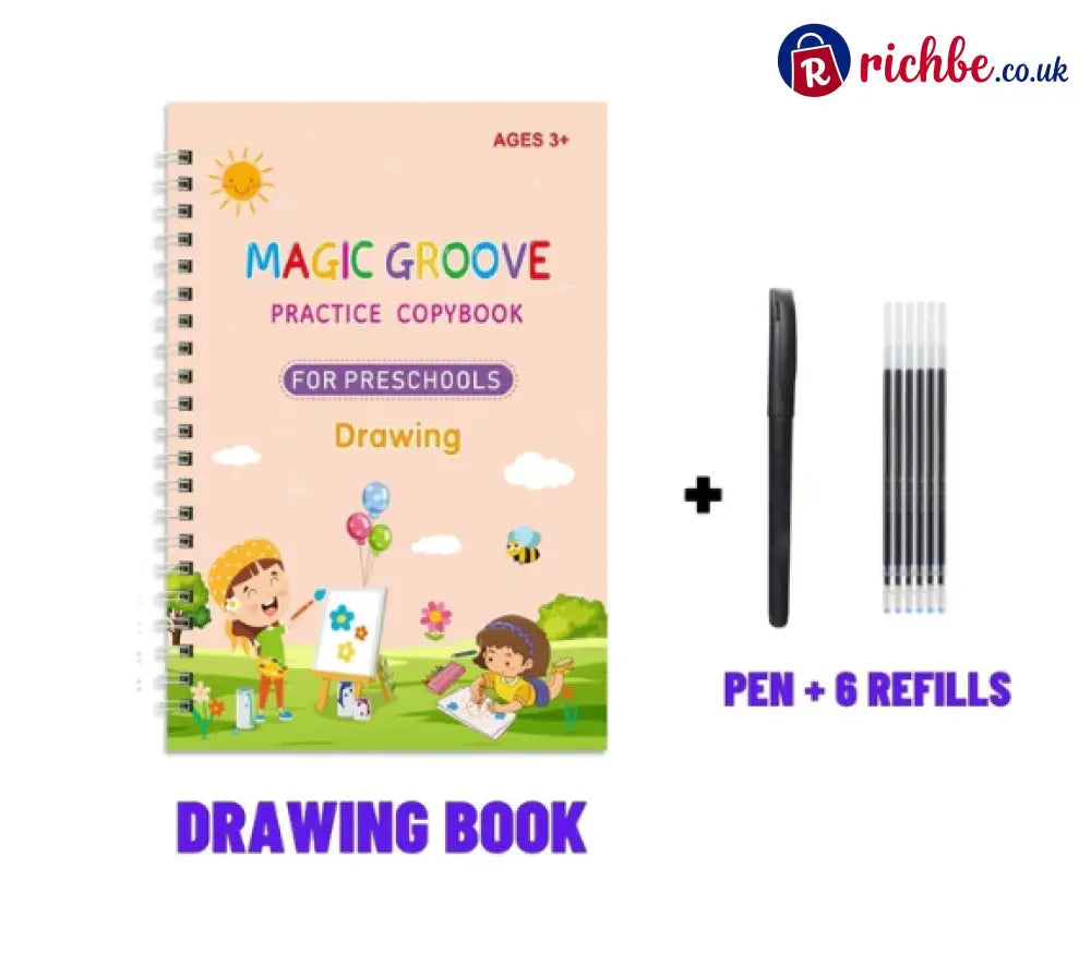 🏆LAST DAY SALE ONLY ￡9.99!🔥4-in-1 Fun Reusable Learning Books📚 - 1* Drawing Book