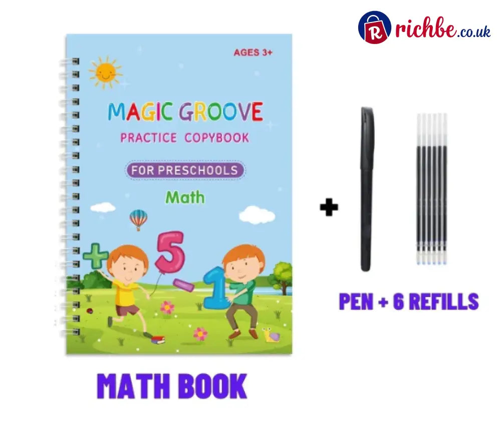 🏆LAST DAY SALE ONLY ￡9.99!🔥4-in-1 Fun Reusable Learning Books📚 - 1* Math Book