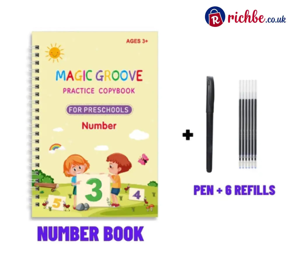 🏆LAST DAY SALE ONLY ￡9.99!🔥4-in-1 Fun Reusable Learning Books📚 - 1* Number Book