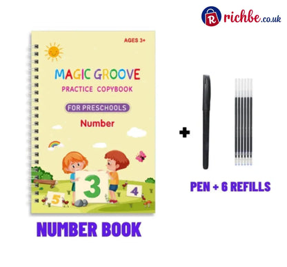 🏆LAST DAY SALE ONLY ￡9.99!🔥4-in-1 Fun Reusable Learning Books📚 - 1* Number Book