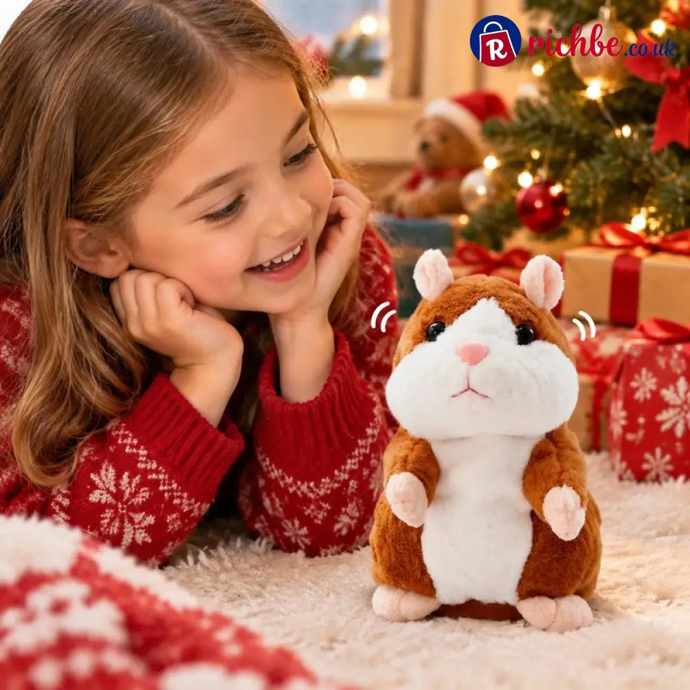 🐹 Last Day Special ✨Talking Hamster Plush – repeats whatever you say auto head-shaking hilarious fun for kids &