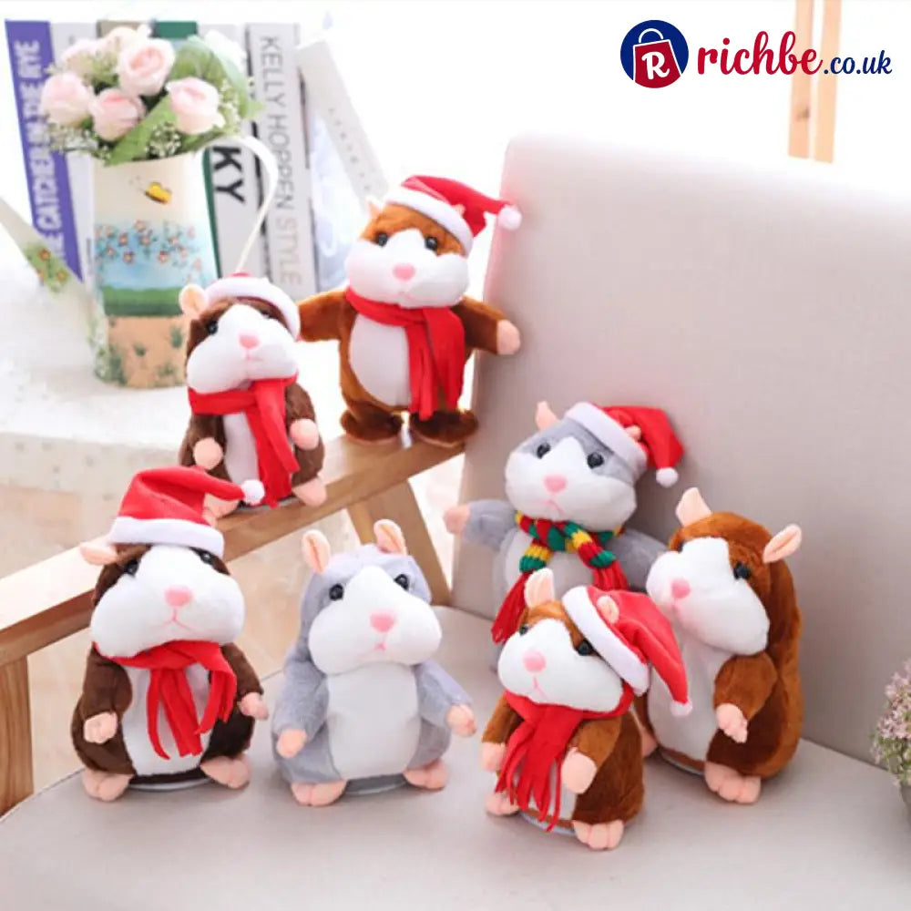 🐹 Last Day Special ✨Talking Hamster Plush – repeats whatever you say auto head-shaking hilarious fun for kids &
