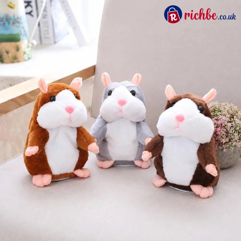 🐹 Last Day Special ✨Talking Hamster Plush – repeats whatever you say auto head-shaking hilarious fun for kids &