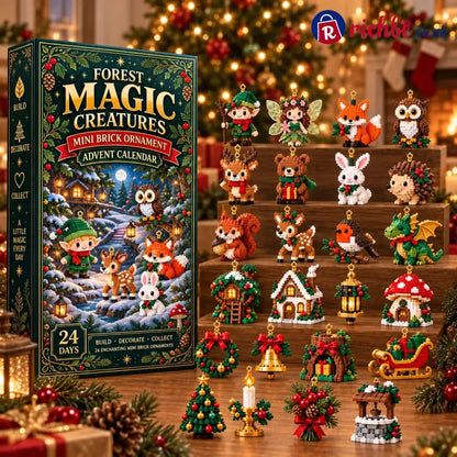 ⏳ Last day to save 49% – 🎄 24-Day Forest Magic Creatures Brick Ornament Advent Calendar - Bestseller