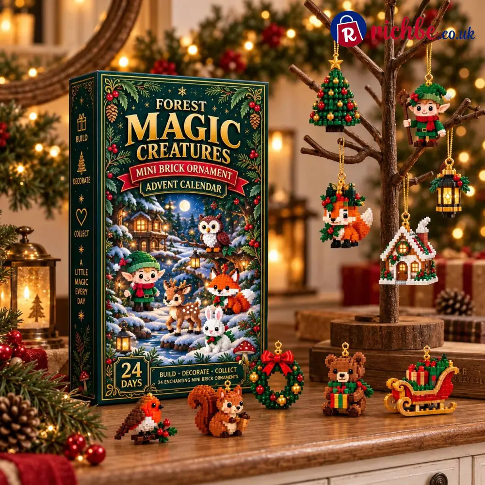 ⏳ Last day to save 49% – 🎄 24-Day Forest Magic Creatures Brick Ornament Advent Calendar - Bestseller