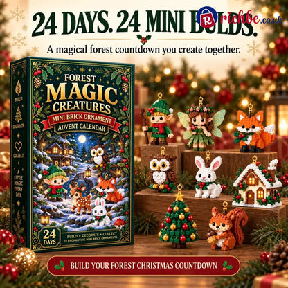⏳ Last day to save 49% – 🎄 24-Day Forest Magic Creatures Brick Ornament Advent Calendar - Bestseller