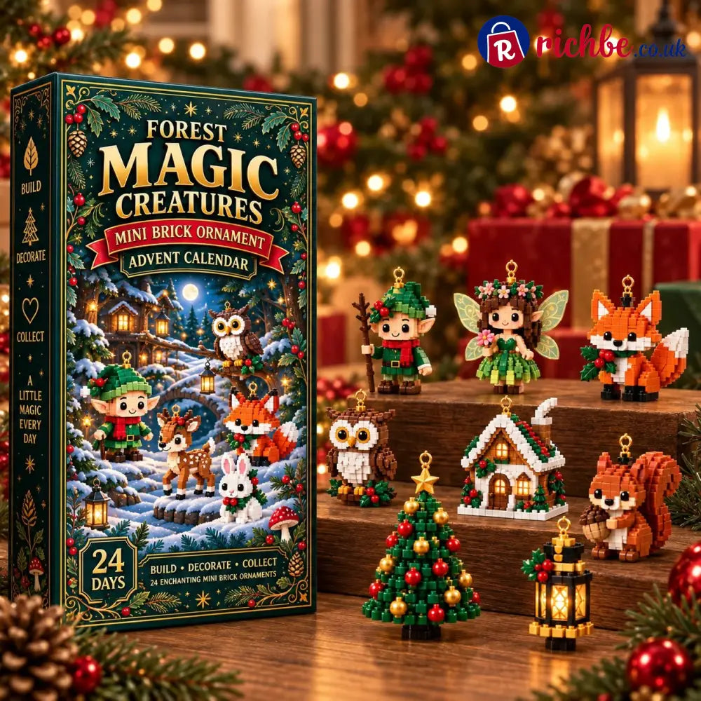 ⏳ Last day to save 49% – 🎄 24-Day Forest Magic Creatures Brick Ornament Advent Calendar - Bestseller
