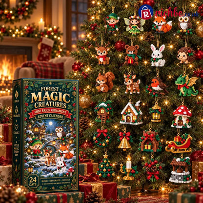 ⏳ Last day to save 49% – 🎄 24-Day Forest Magic Creatures Brick Ornament Advent Calendar - Bestseller