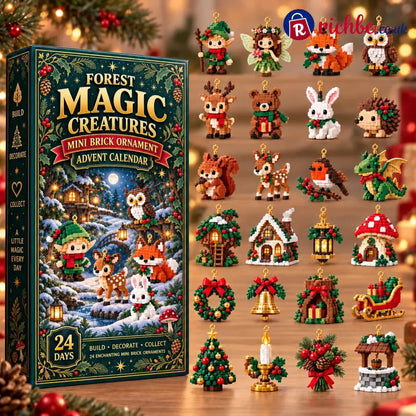 ⏳ Last day to save 49% – 🎄 24-Day Forest Magic Creatures Brick Ornament Advent Calendar - Bestseller