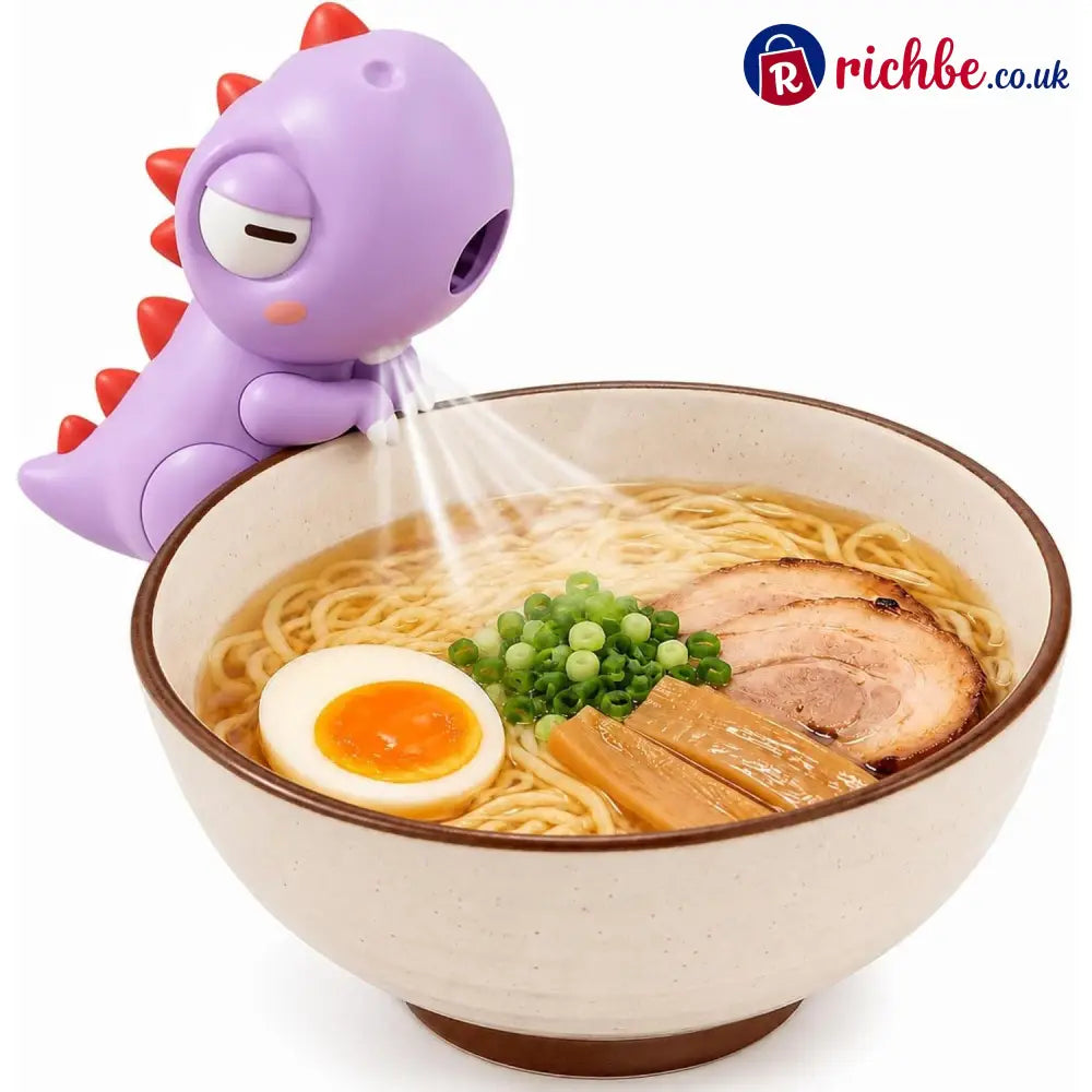 ⏳ Last day to save 49% – Portable Hang-On Food Cooling Fan - Purple dinosaur - Kitchen & Dining