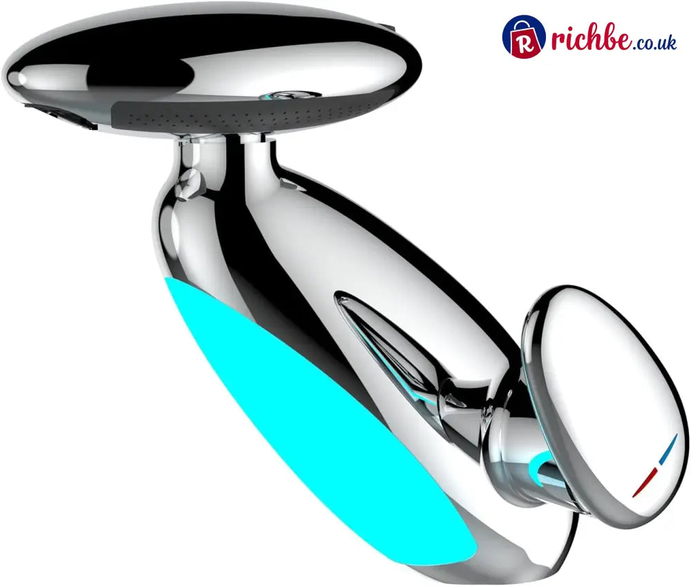 LED Bathroom Faucet with Multicolor Light 360° Swivel & Pull-Out Spout 4 Spray Modes - Silver