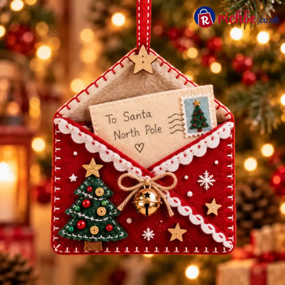 🎄💌Letters to Santa Christmas Envelope Ornaments – Festive Holiday Wish List Decorations - 🎄Christmas - Best Sale Of The