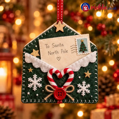 🎄💌Letters to Santa Christmas Envelope Ornaments – Festive Holiday Wish List Decorations - 🍬Candy - Best Sale Of The