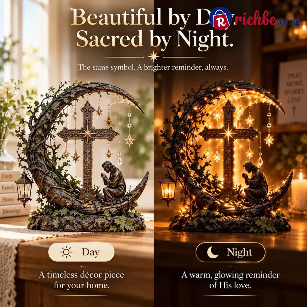✝️ Light Of Faith™ Illuminated Cross Prayer Tabletop Decor
