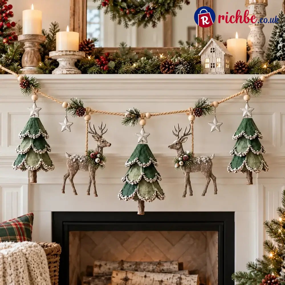 🎁Lighted Woodland Christmas Garland