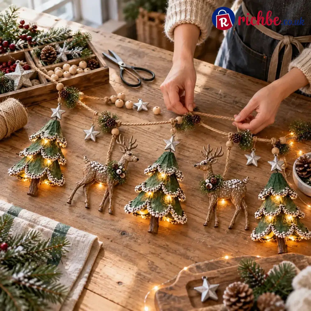 🎁Lighted Woodland Christmas Garland