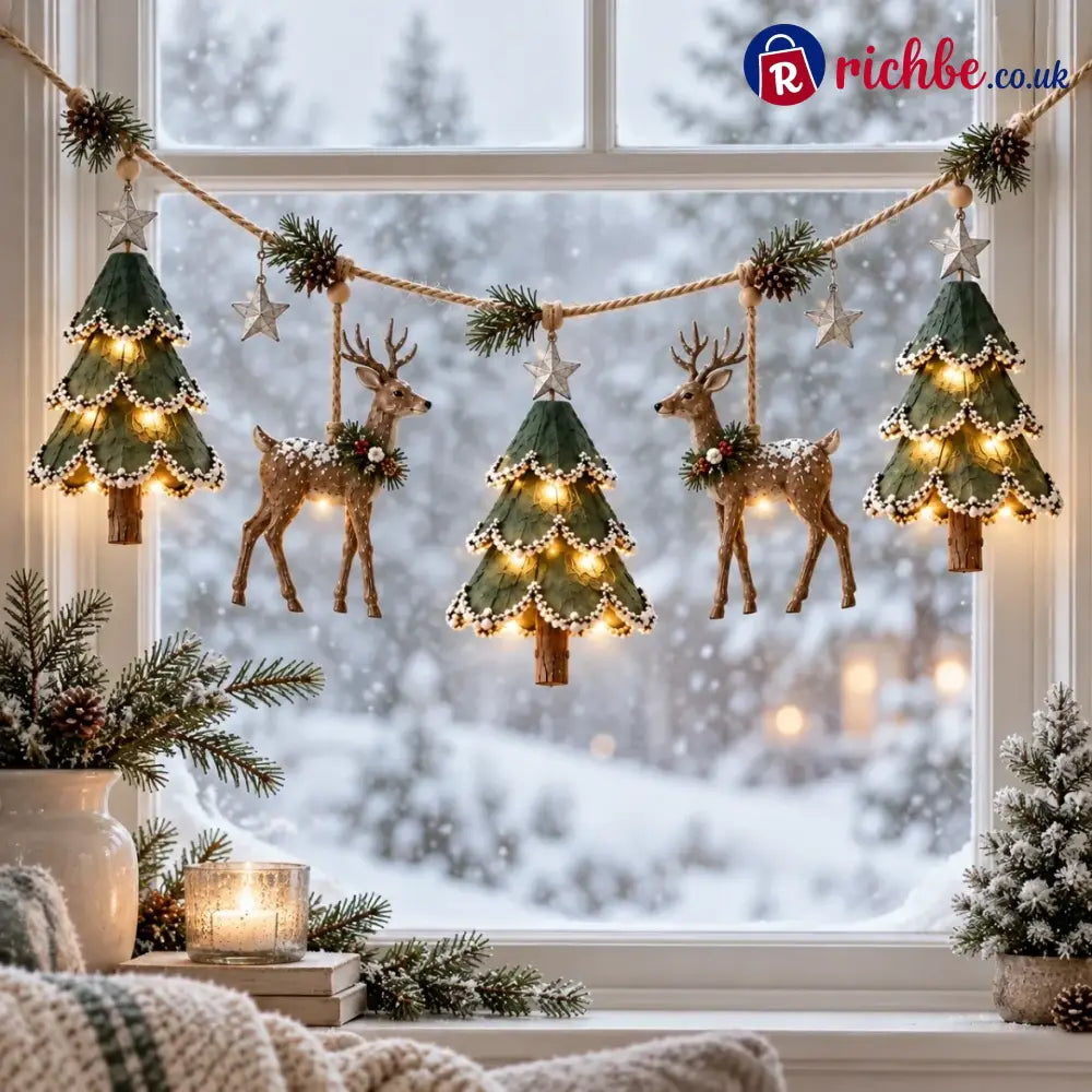Lighted Woodland Christmas Garland - Buy 1