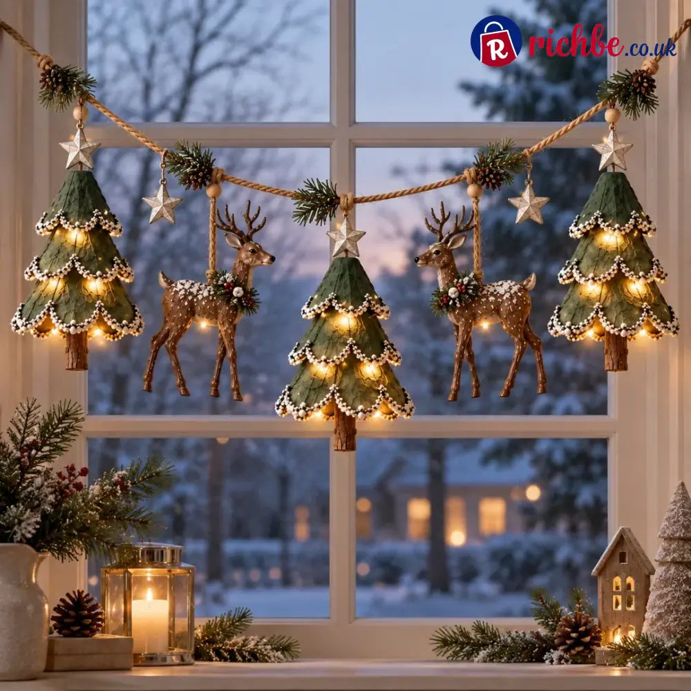 Lighted Woodland Christmas Garland - Buy 1