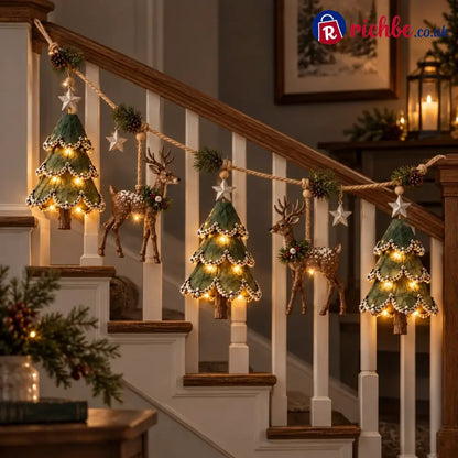 Lighted Woodland Christmas Garland - Buy 1